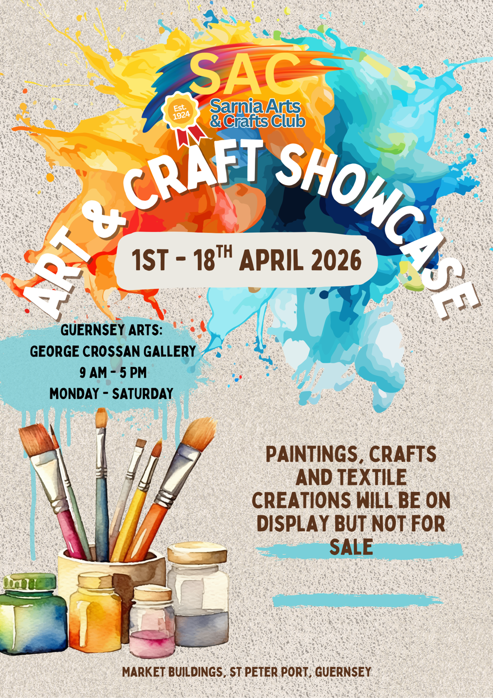 Poster for SAC - Arts & Crafts Exhibition