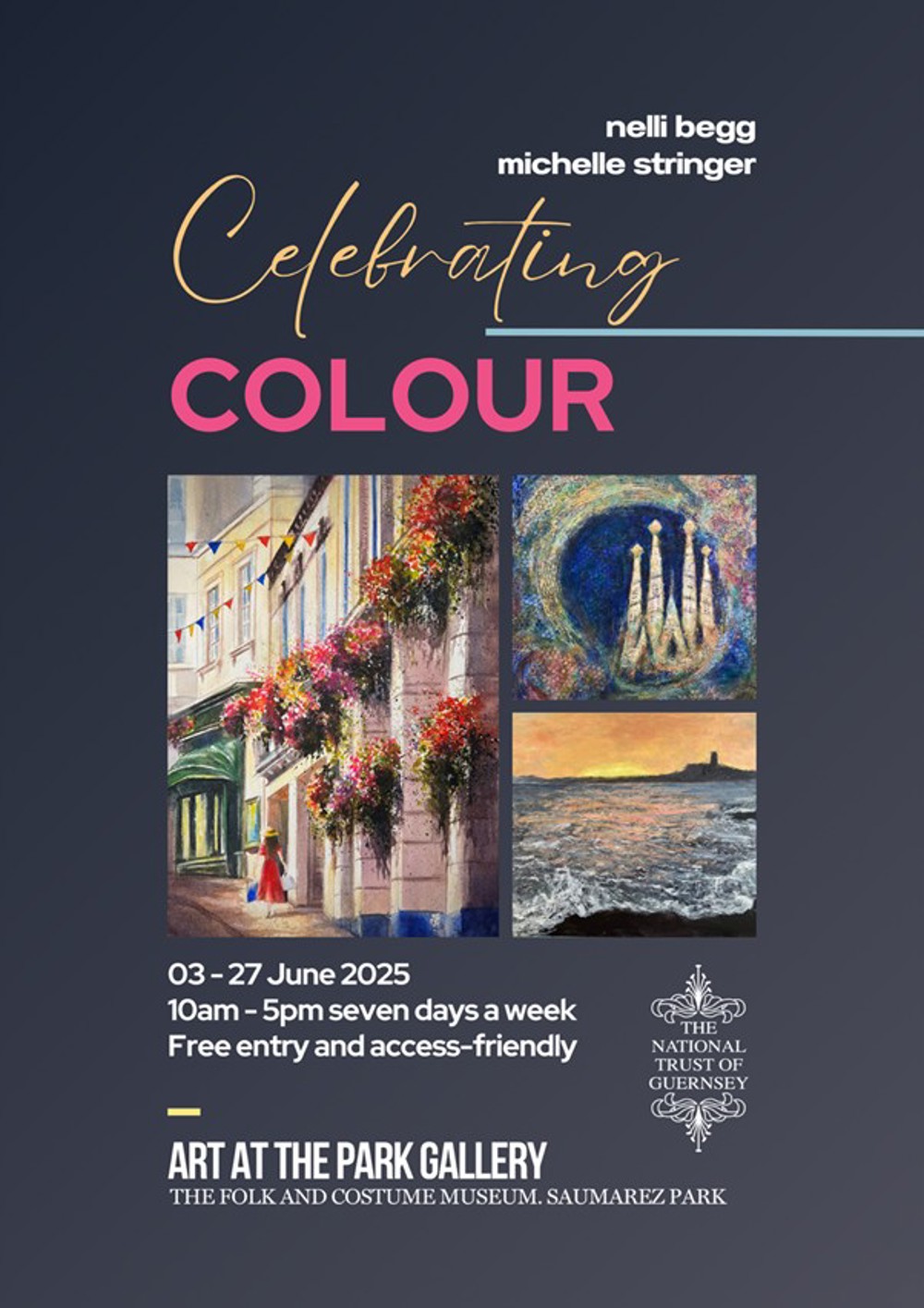 Poster for Art at The Park: Celebrating Colour