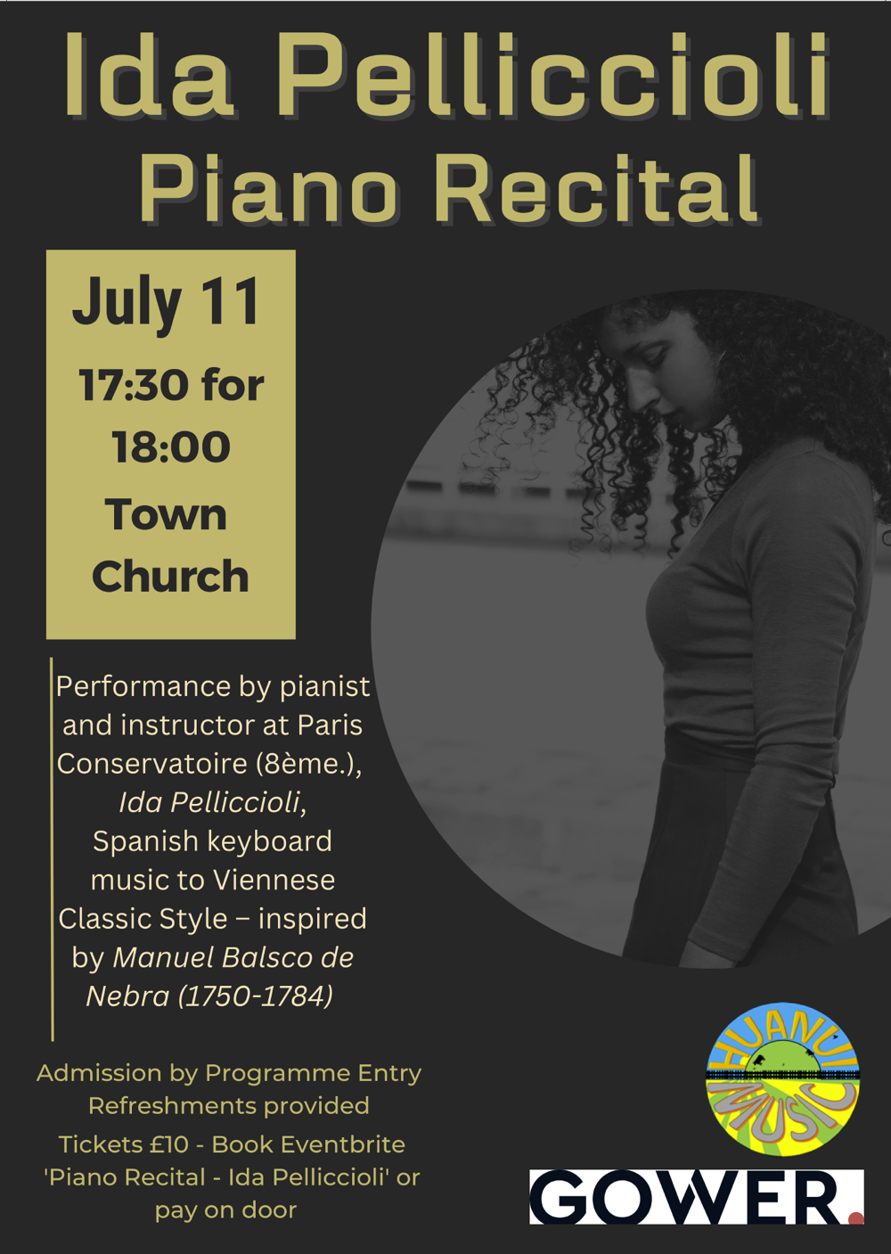 Poster for Ida Pelliccioli Piano Recital
