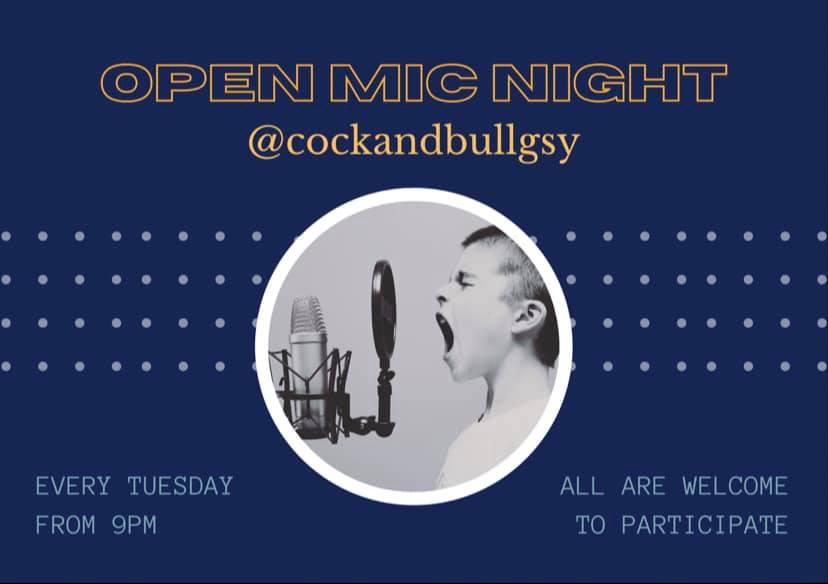 Cock and Bull Open Mic Night