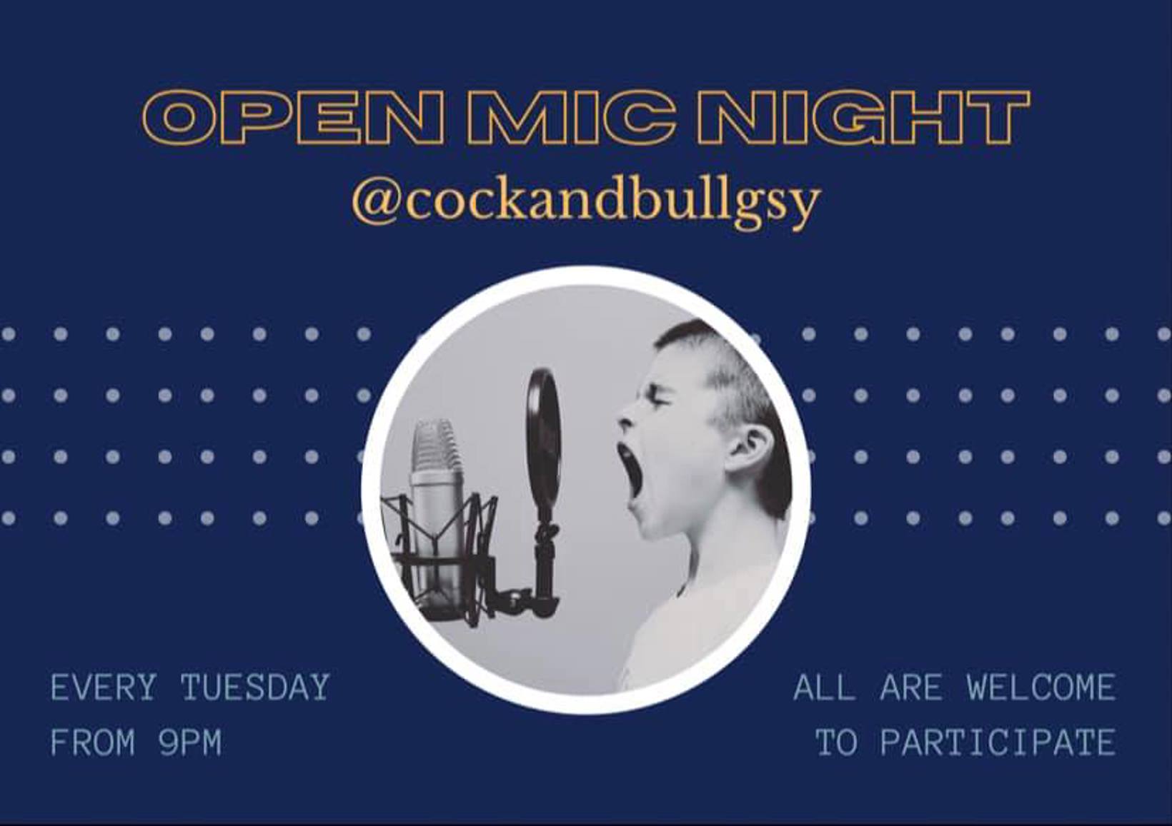 Cock and Bull Open Mic Night