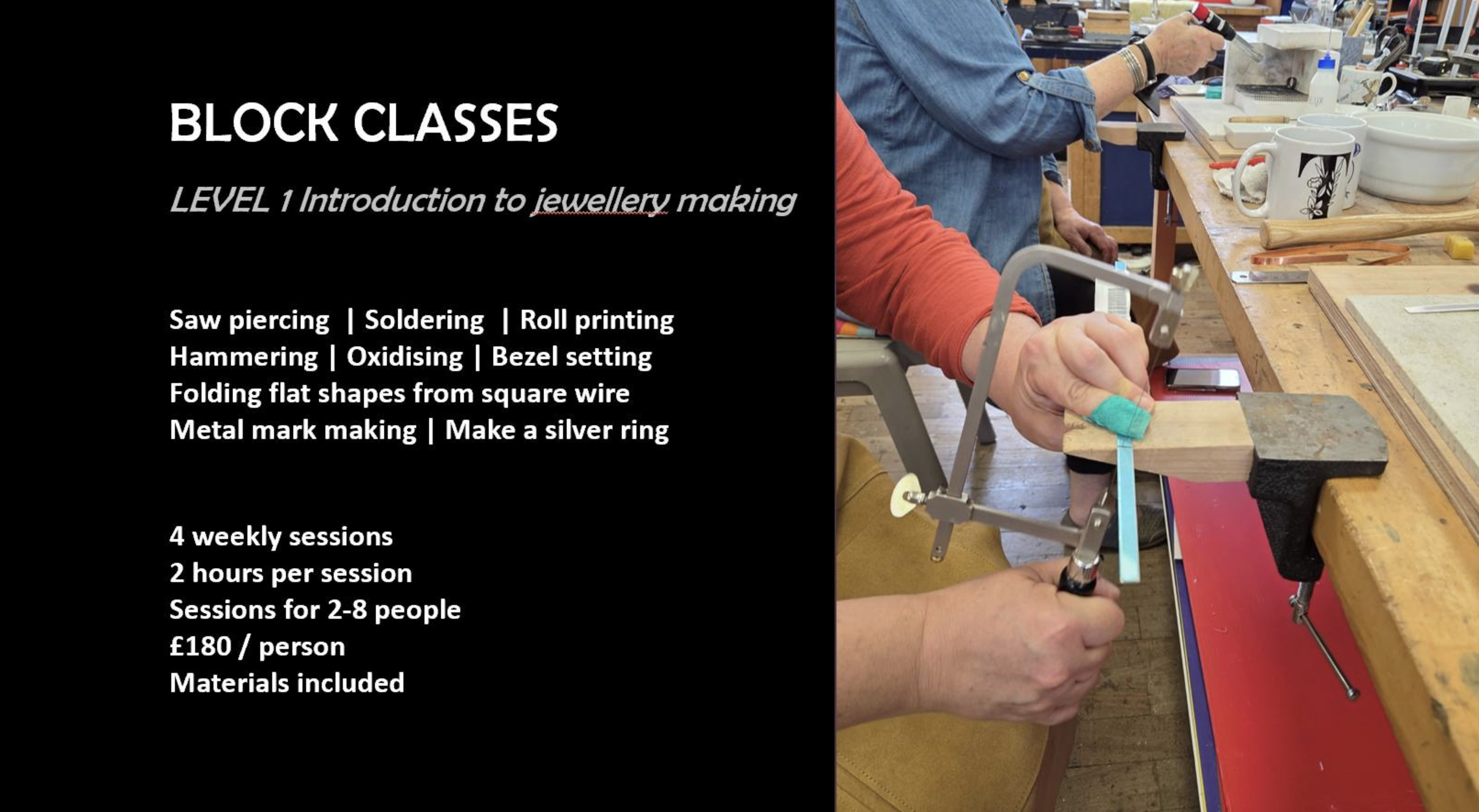 LEVEL 1 Introduction to jewellery making