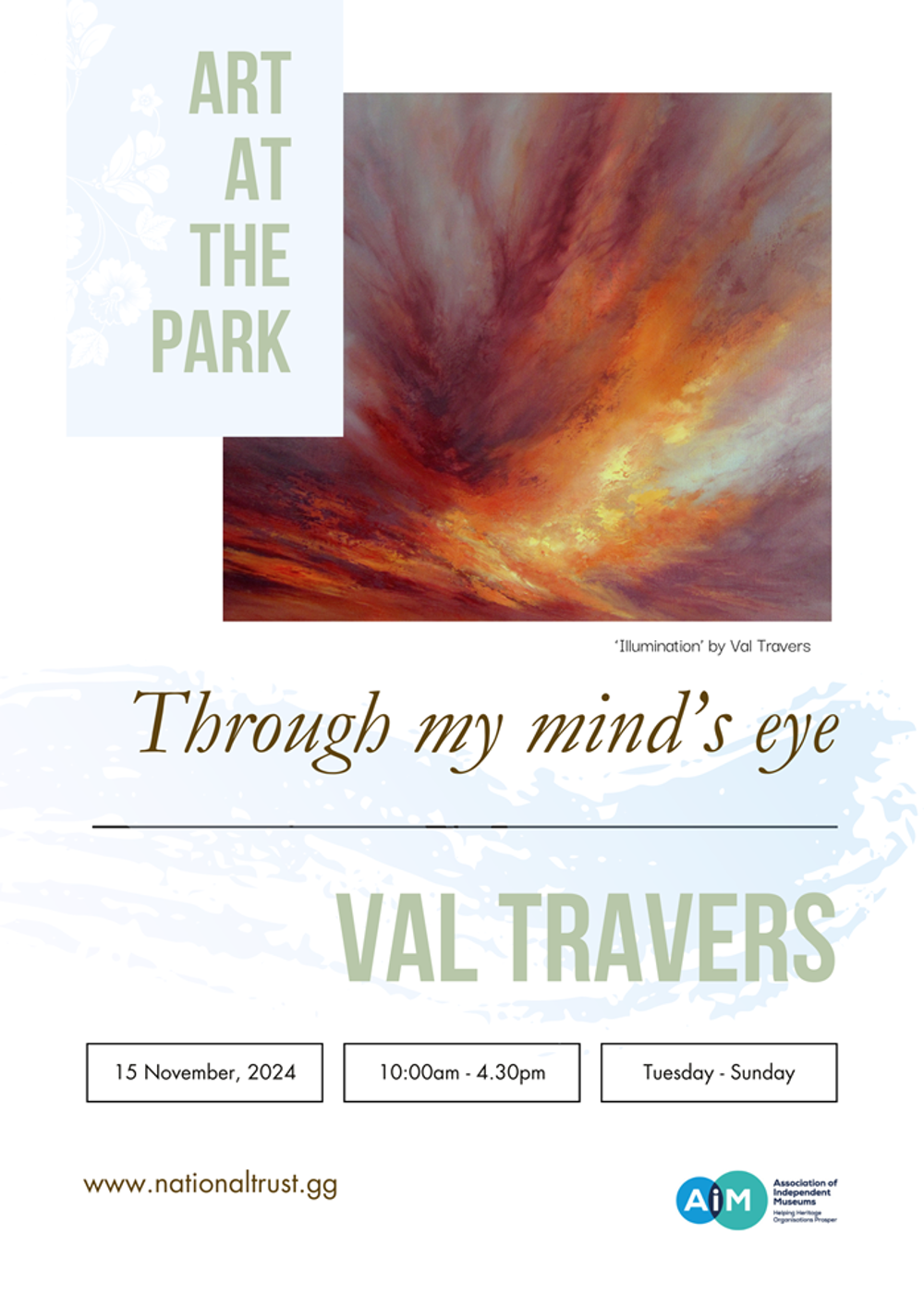 Poster for Art at the Park: ‘Through My Mind’s Eye’