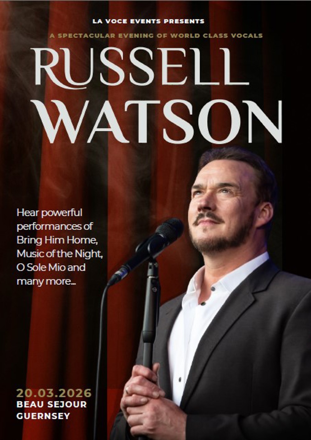Poster for Russell Watson LIVE