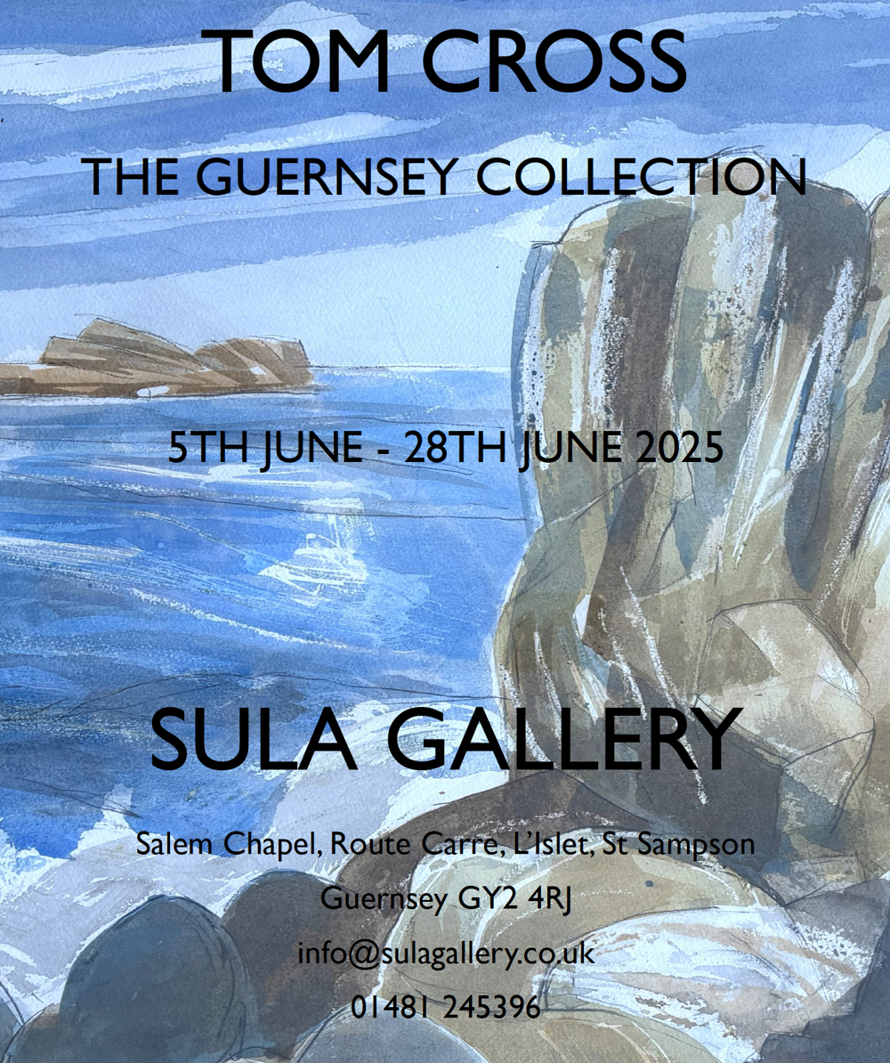 Poster for The Guernsey Collection by Tom Cross at Sula Gallery