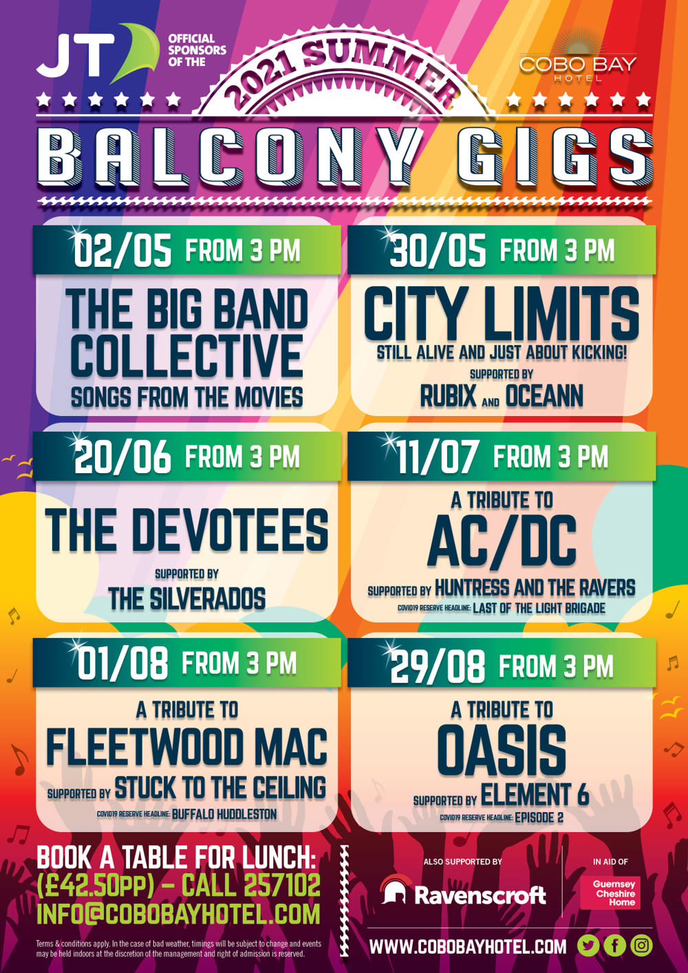 Poster for Cobo Bay Balcony Gigs: A tribute to Fleetwood Mac supported by Stuck To The Ceiling