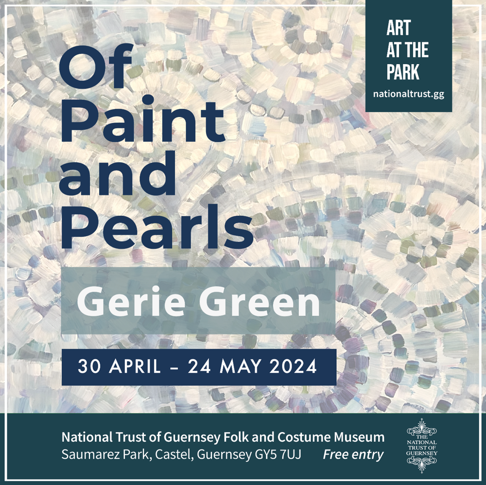 Poster for Art at the Park: 'Of Paint and Pearls' by Gerie Green
