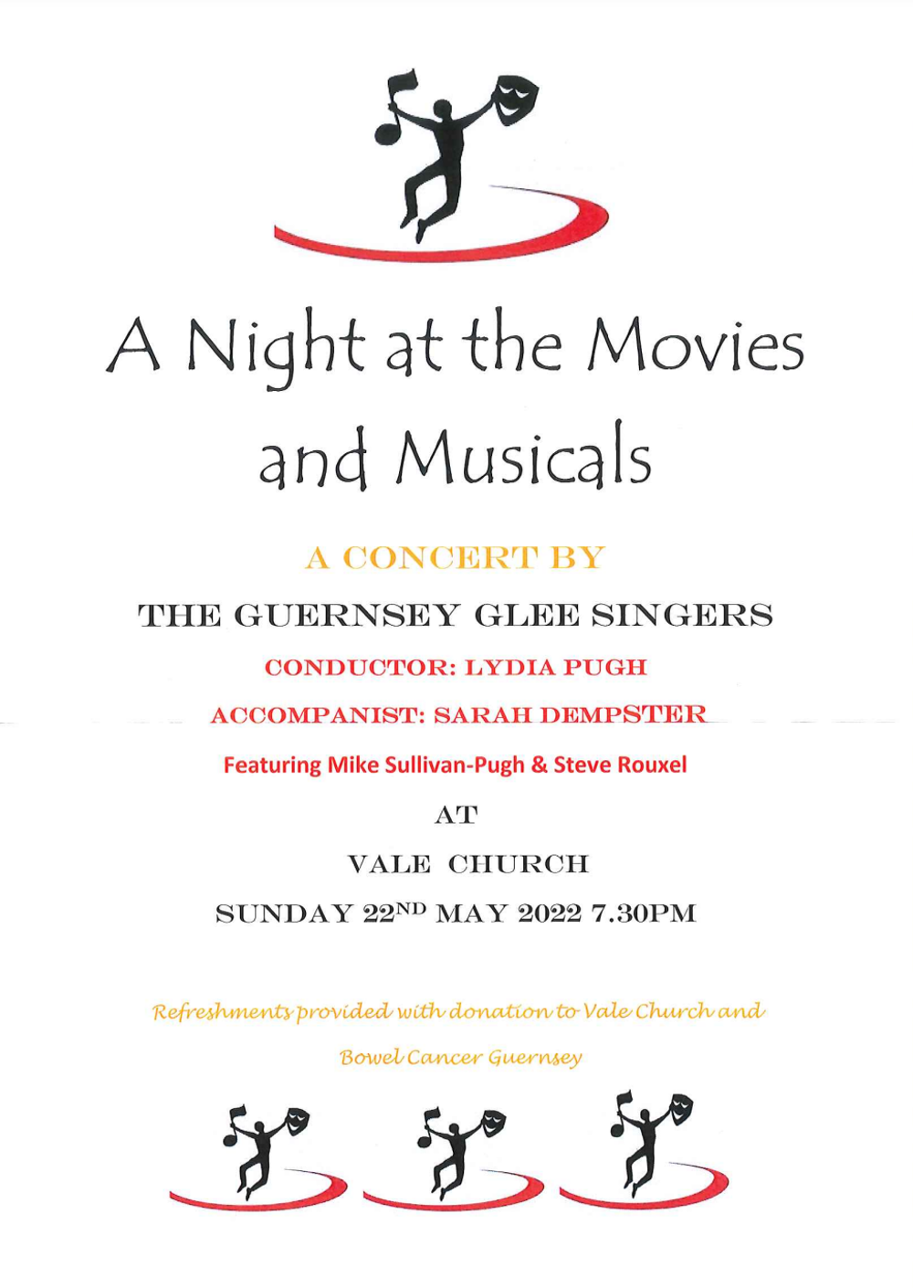 Poster for The Guernsey Glee Singers presents A Night at the Movies and Musicals