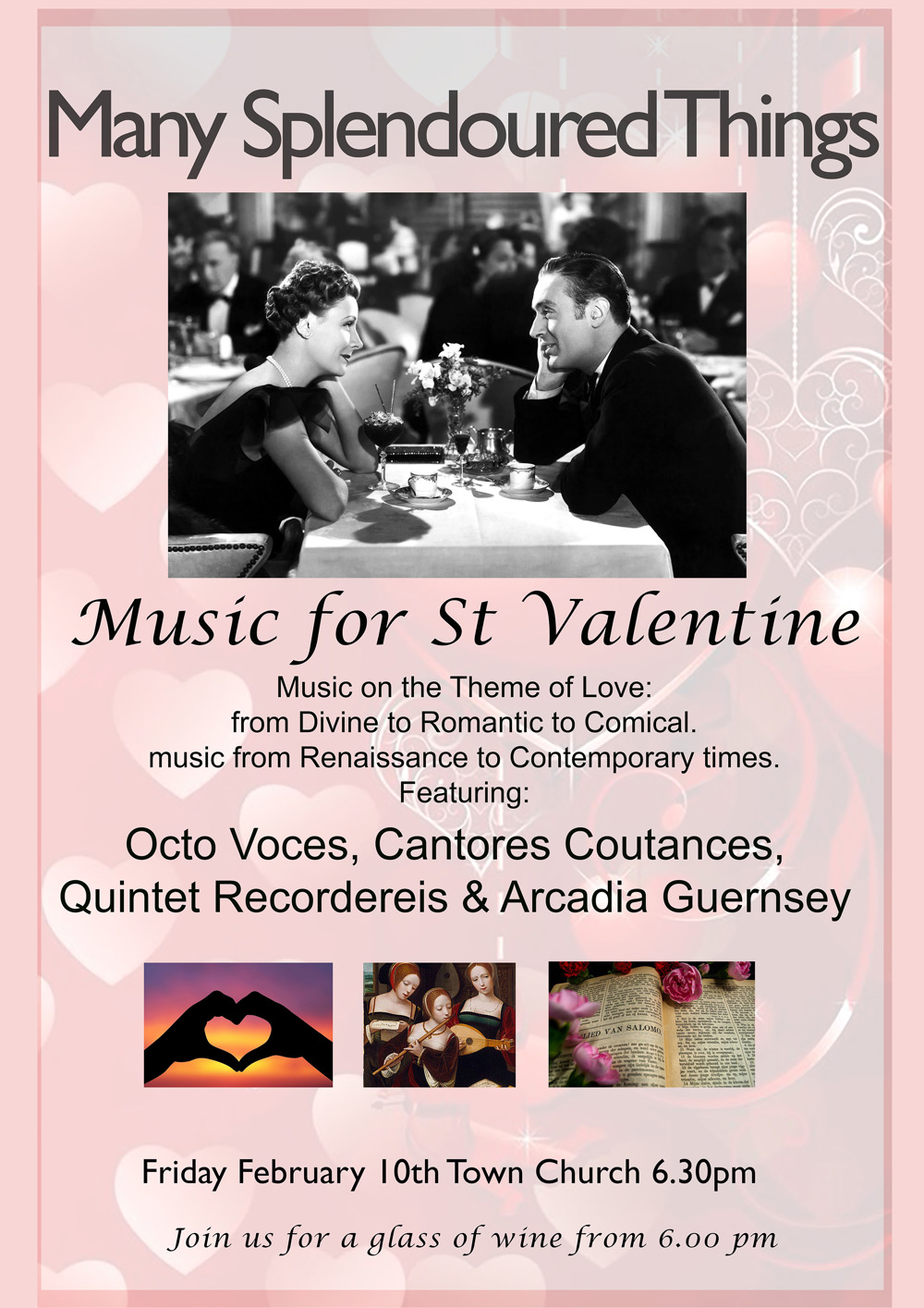 Poster for Many Splendoured Things - Music for St Valentine