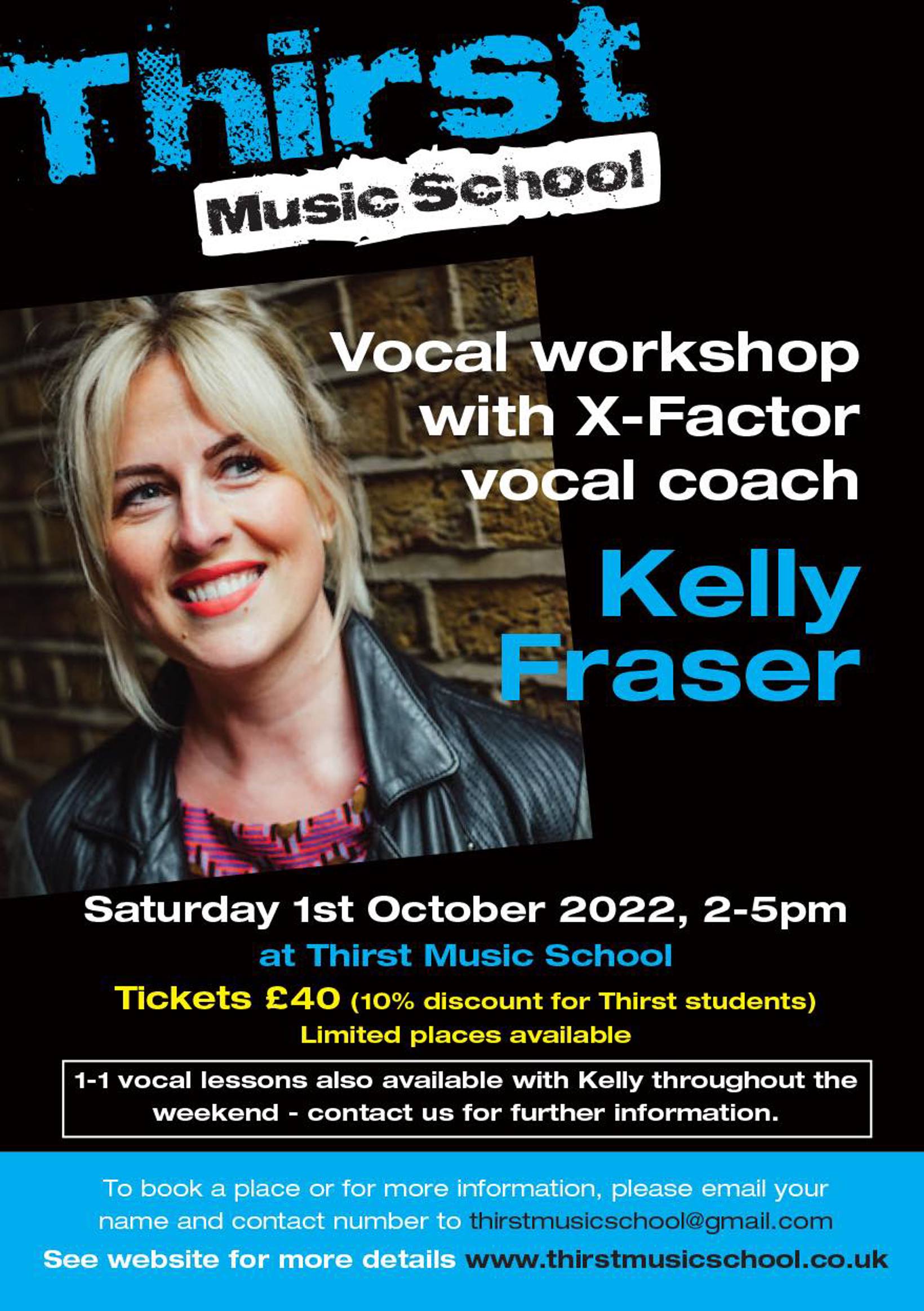 Vocal Workshop with Kelly Fraser