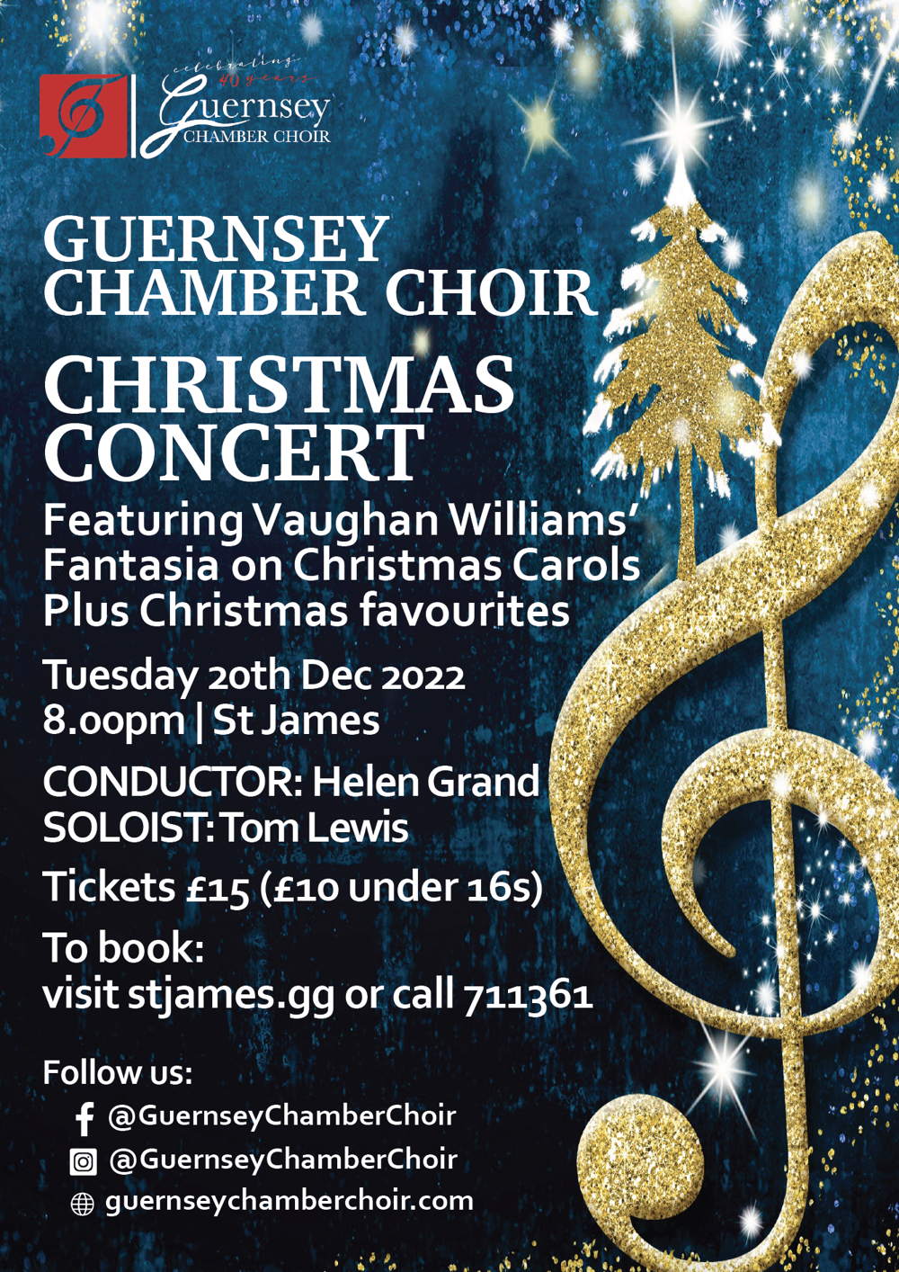 Poster for Guernsey Chamber Choir: Christmas Concert