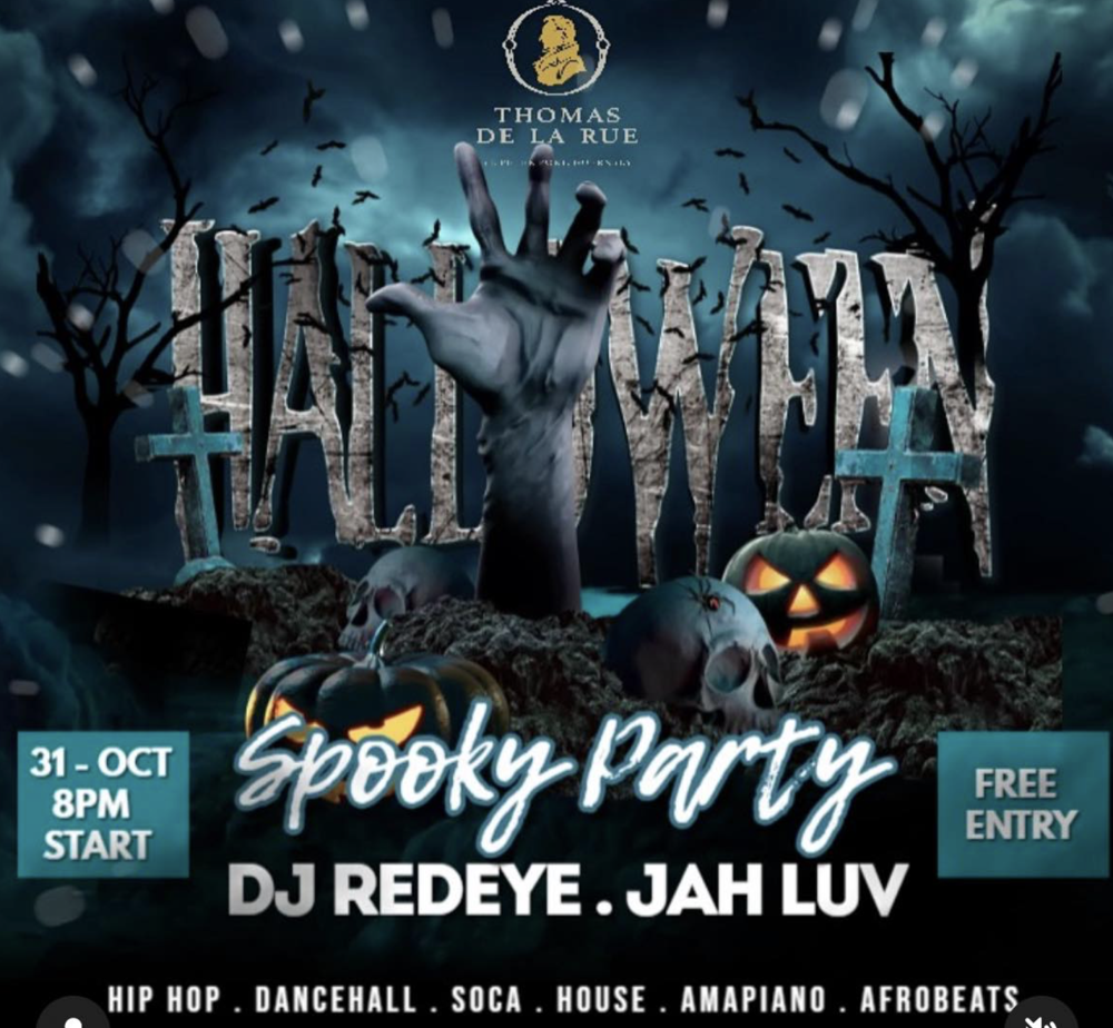 Poster for HALLOWEEN at The De La Rue