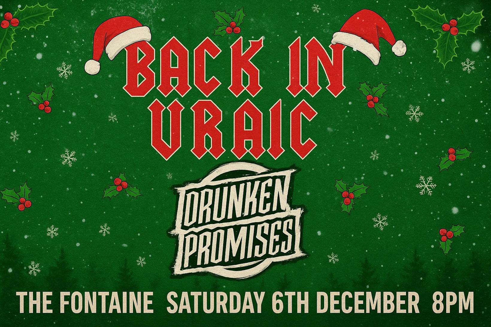 Back In Vraic and Drunken Promises at La Fontaine Inn