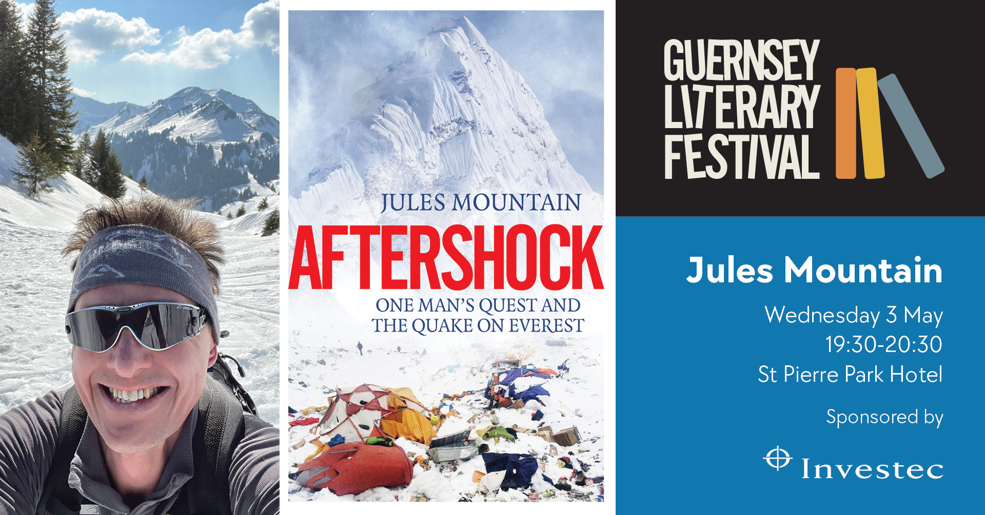 SOLD OUT: Aftershock - One Man's Quest and the Quake on Everest ‐ Guernsey Literary Festival