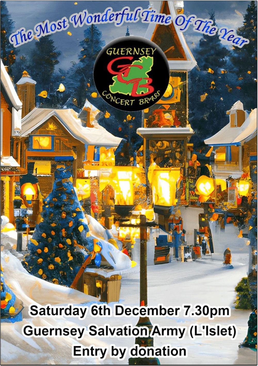 Poster for Guernsey Concert Brass - Christmas Concert