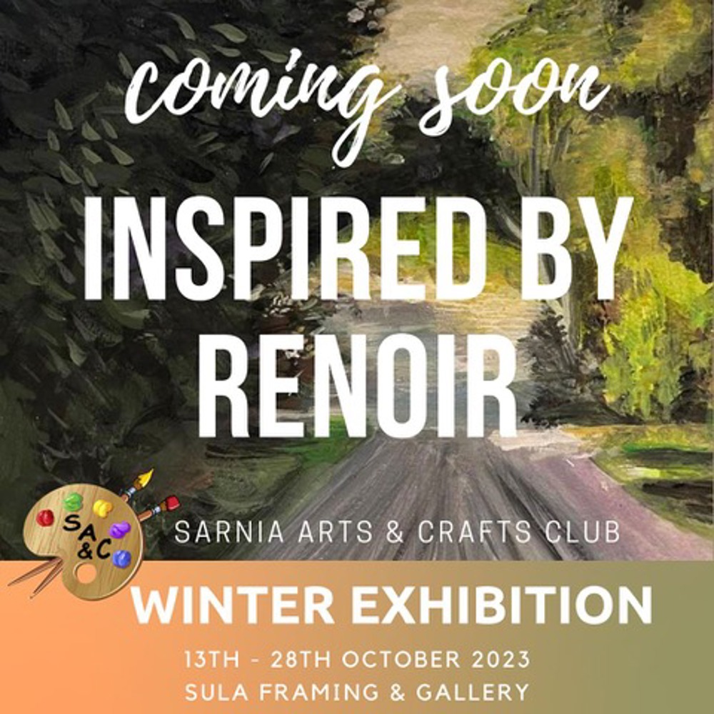 Poster for Winter Exhibition 2023 - Sarnia Arts and Crafts Club