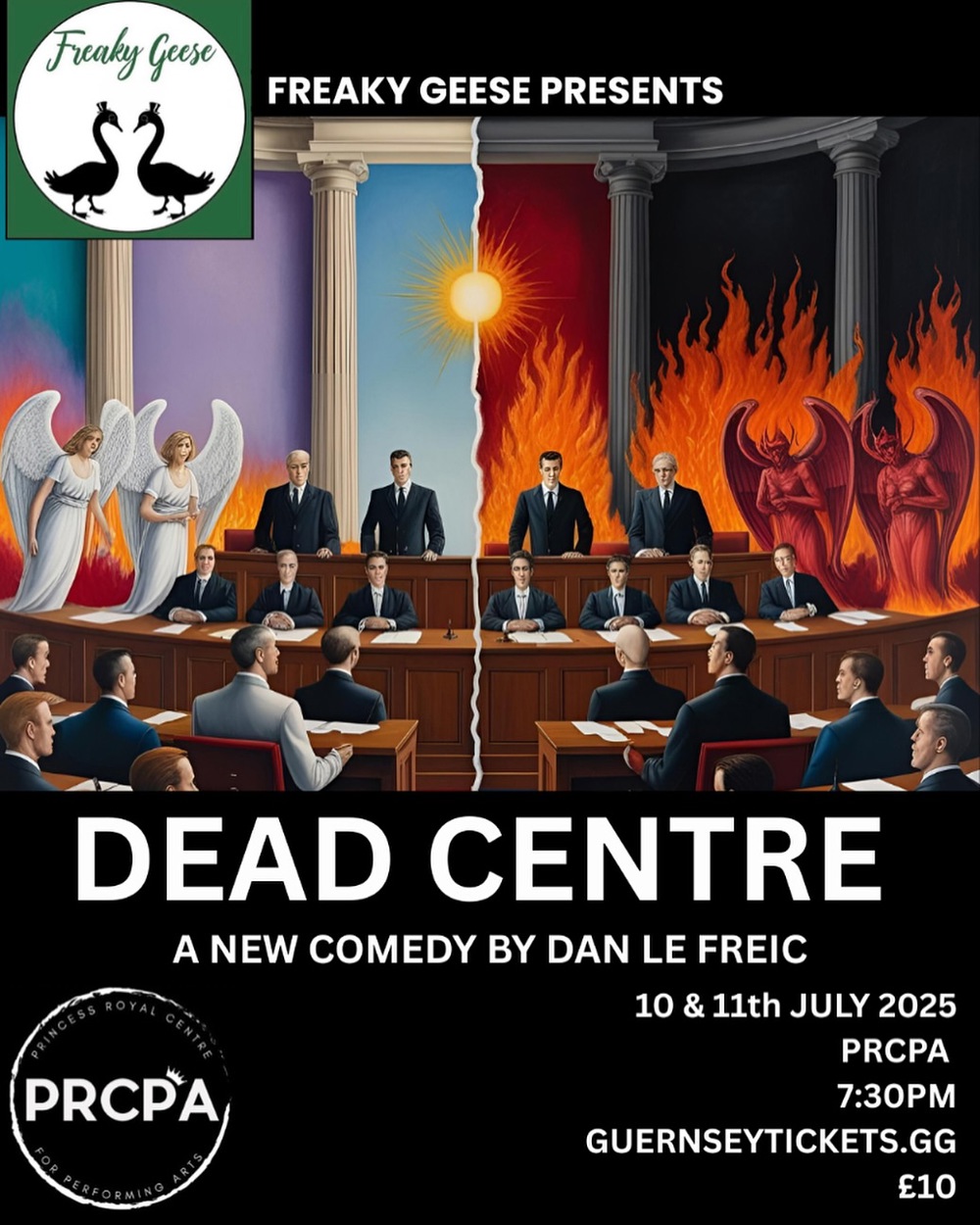 Poster for Dead Centre Presented by Freaky Geese