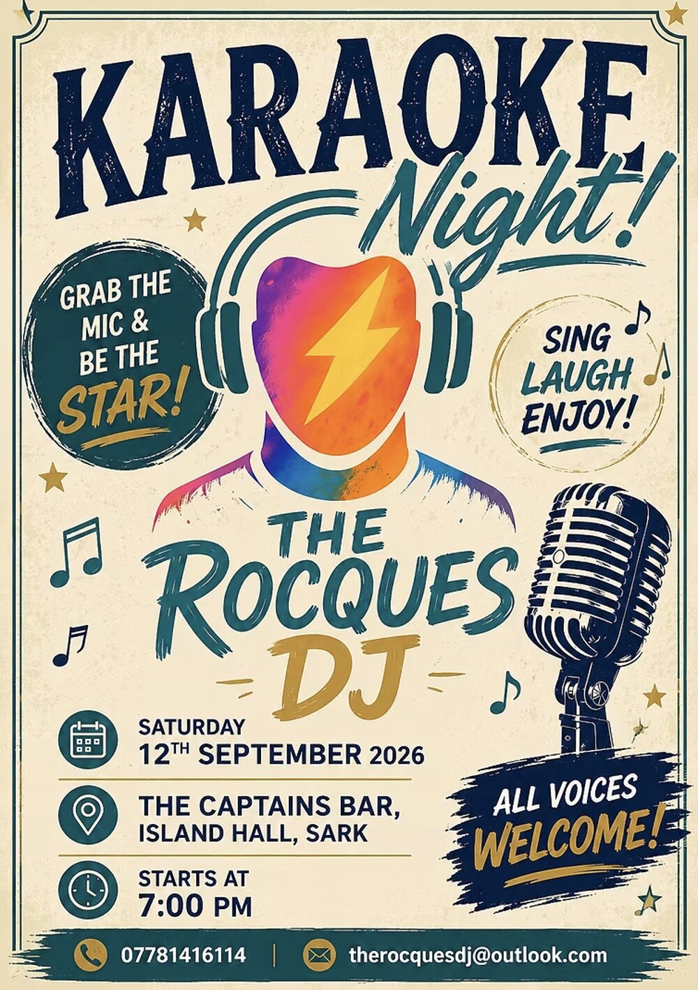 Poster for Karaoke Rocques DJ