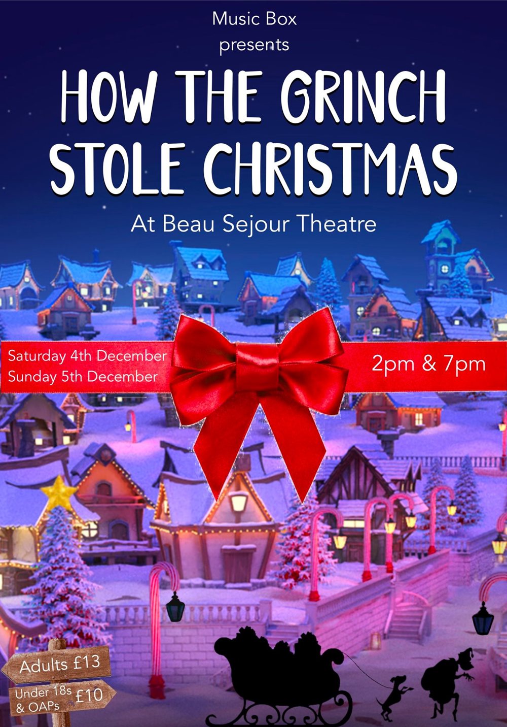 Poster for Music Box presents How The Grinch Stole Christmas