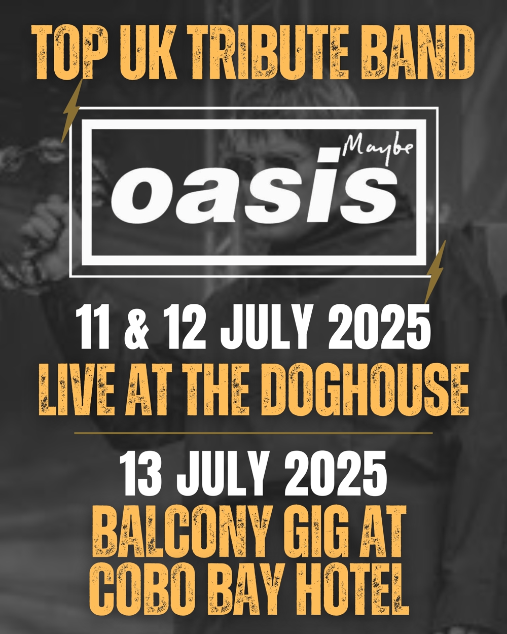 Poster for OASIS (Tribute) at The Doghouse