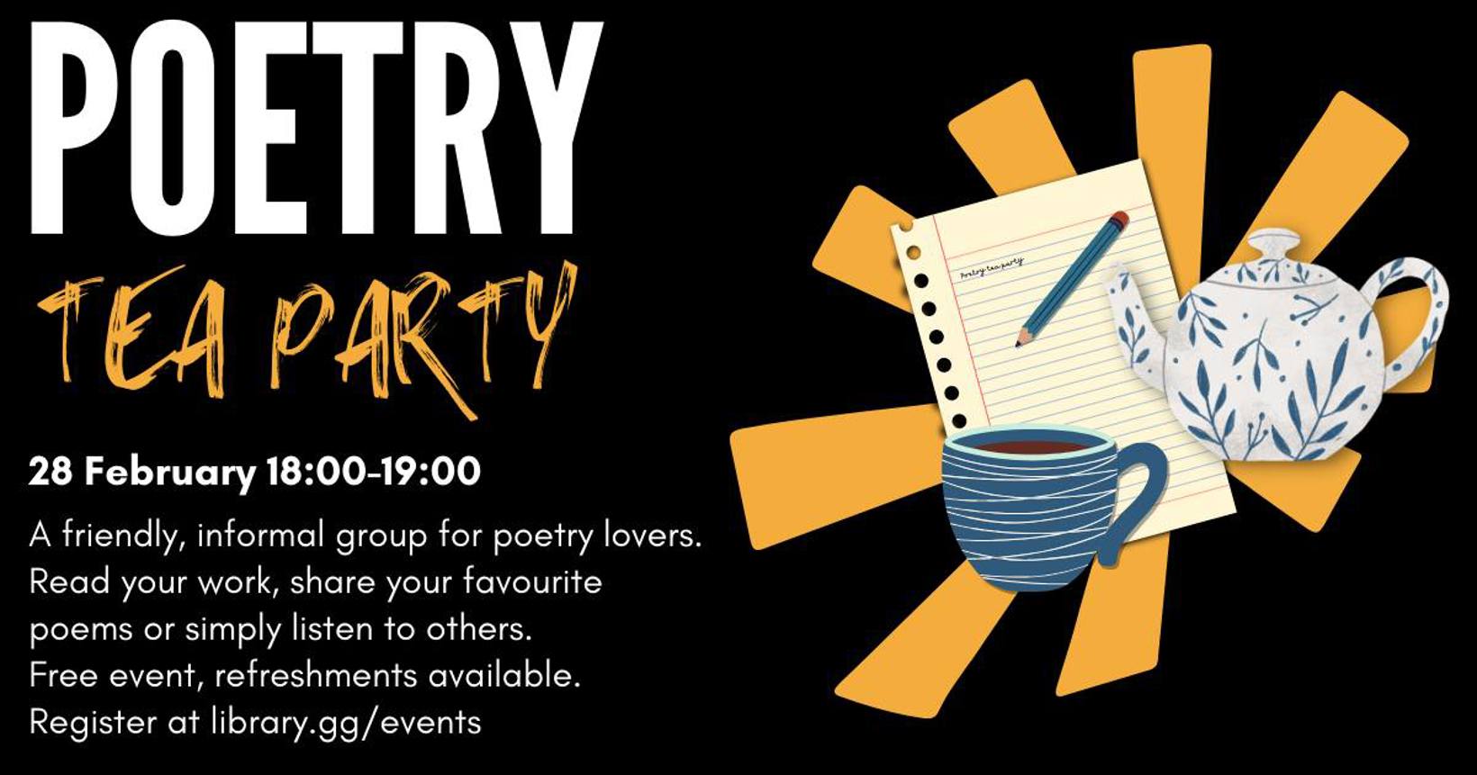 Poetry Tea Party with Guille-Allès Library