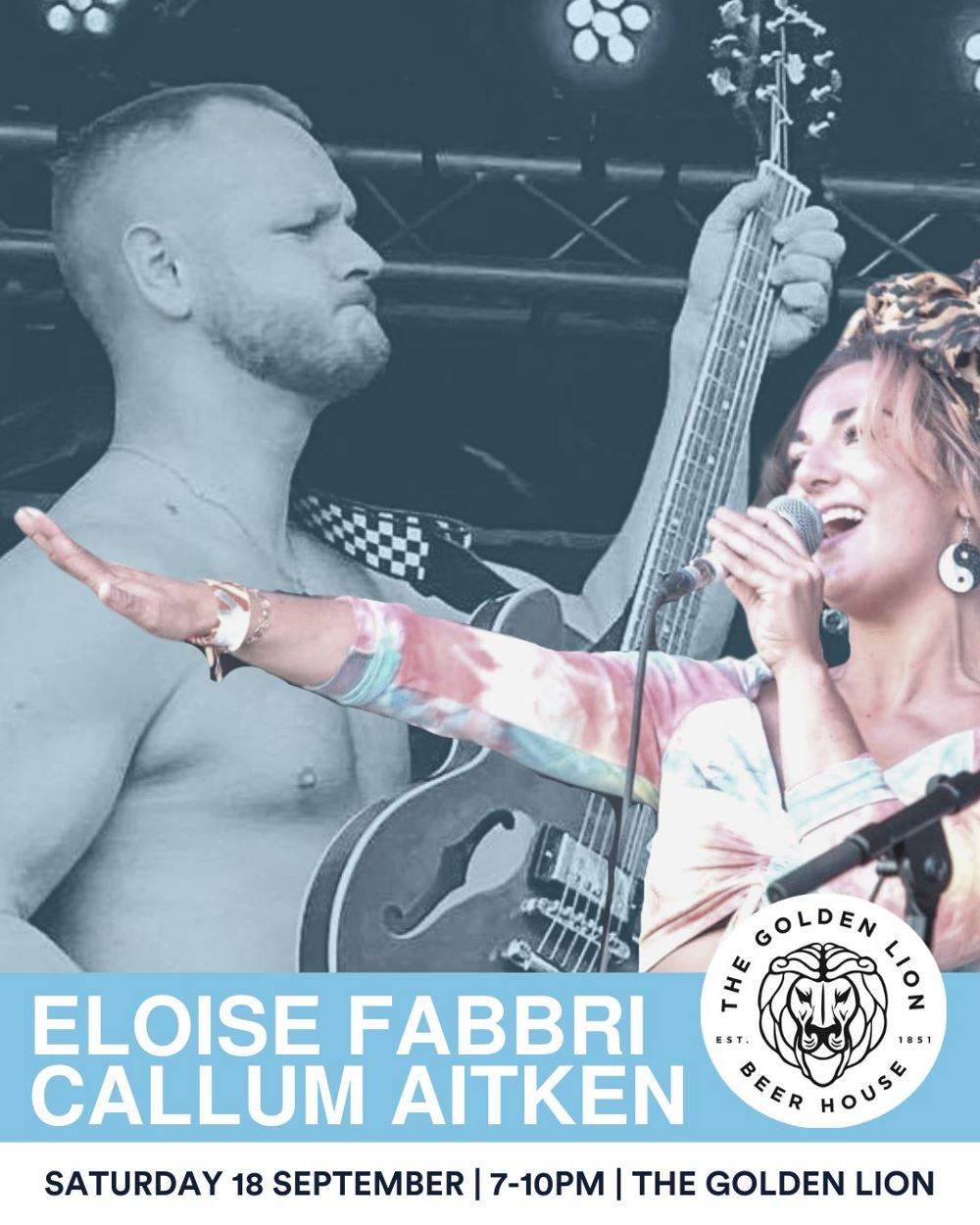 Poster for Eloise Fabbri and Callum Aitken at The Golden Lion