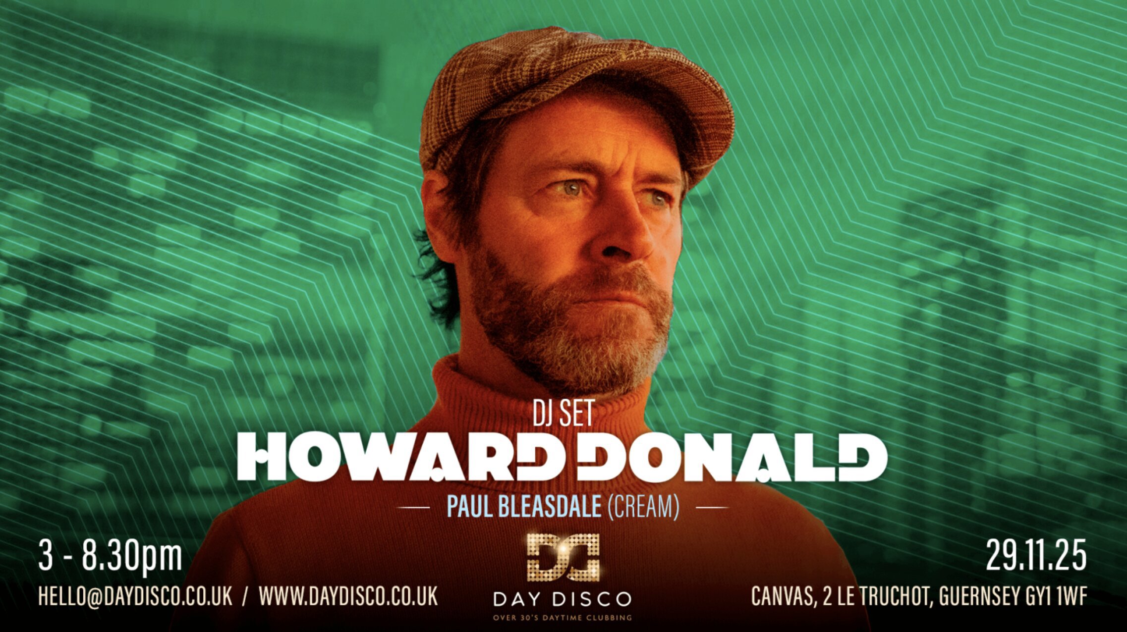DAY DISCO HOUSE ANTHEMS - HEADLINER HOWARD DONALD
