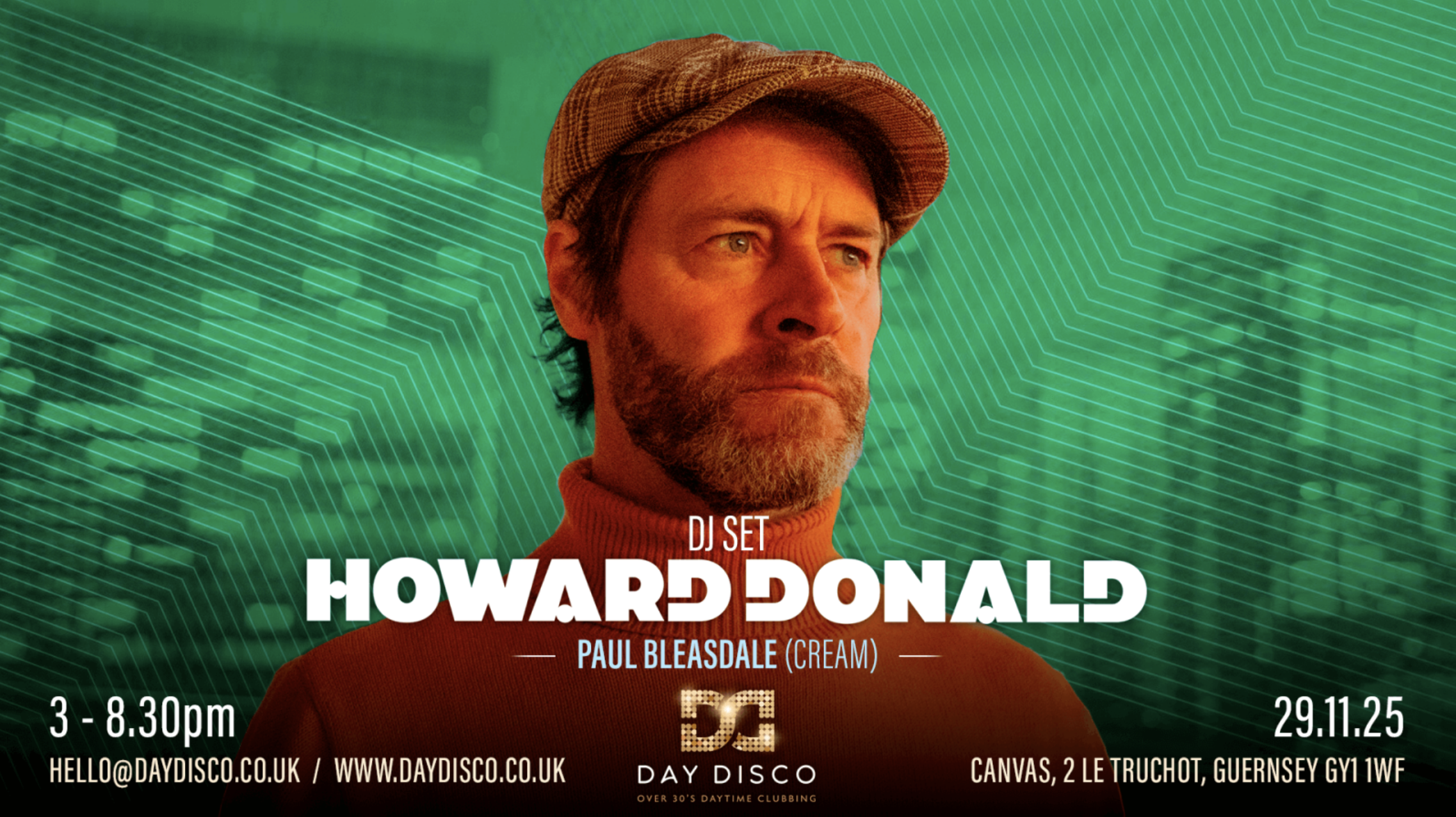 DAY DISCO HOUSE ANTHEMS - HEADLINER HOWARD DONALD