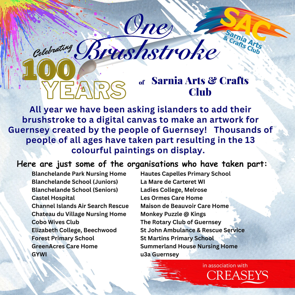 Poster for Sarnia Arts & Crafts - One Brushstroke Project