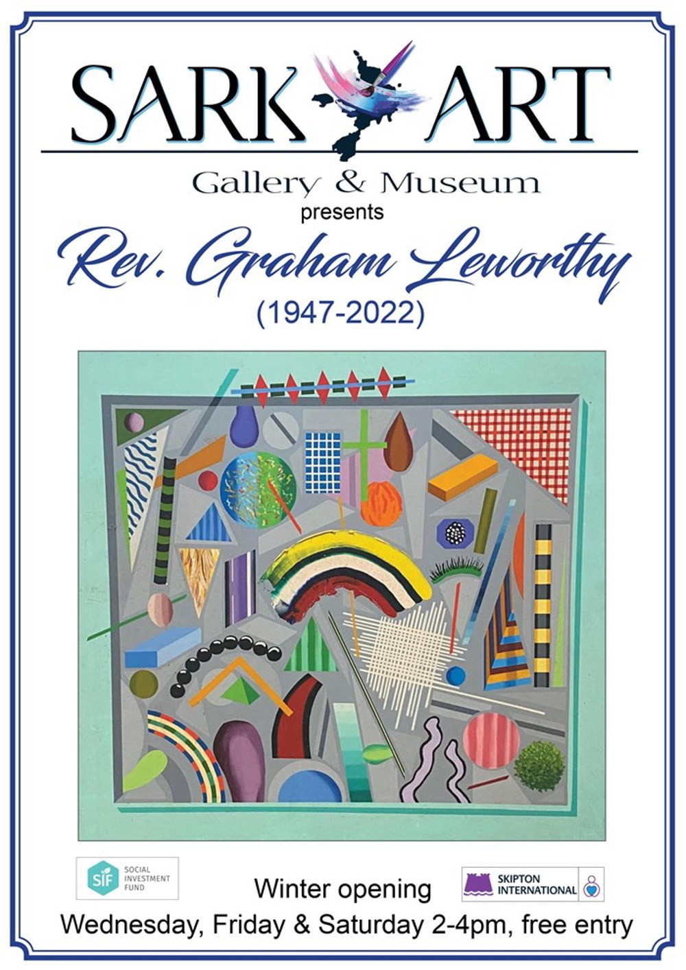 Poster for Exhibition at Sark Art Gallery: Rev Graham Leworthy