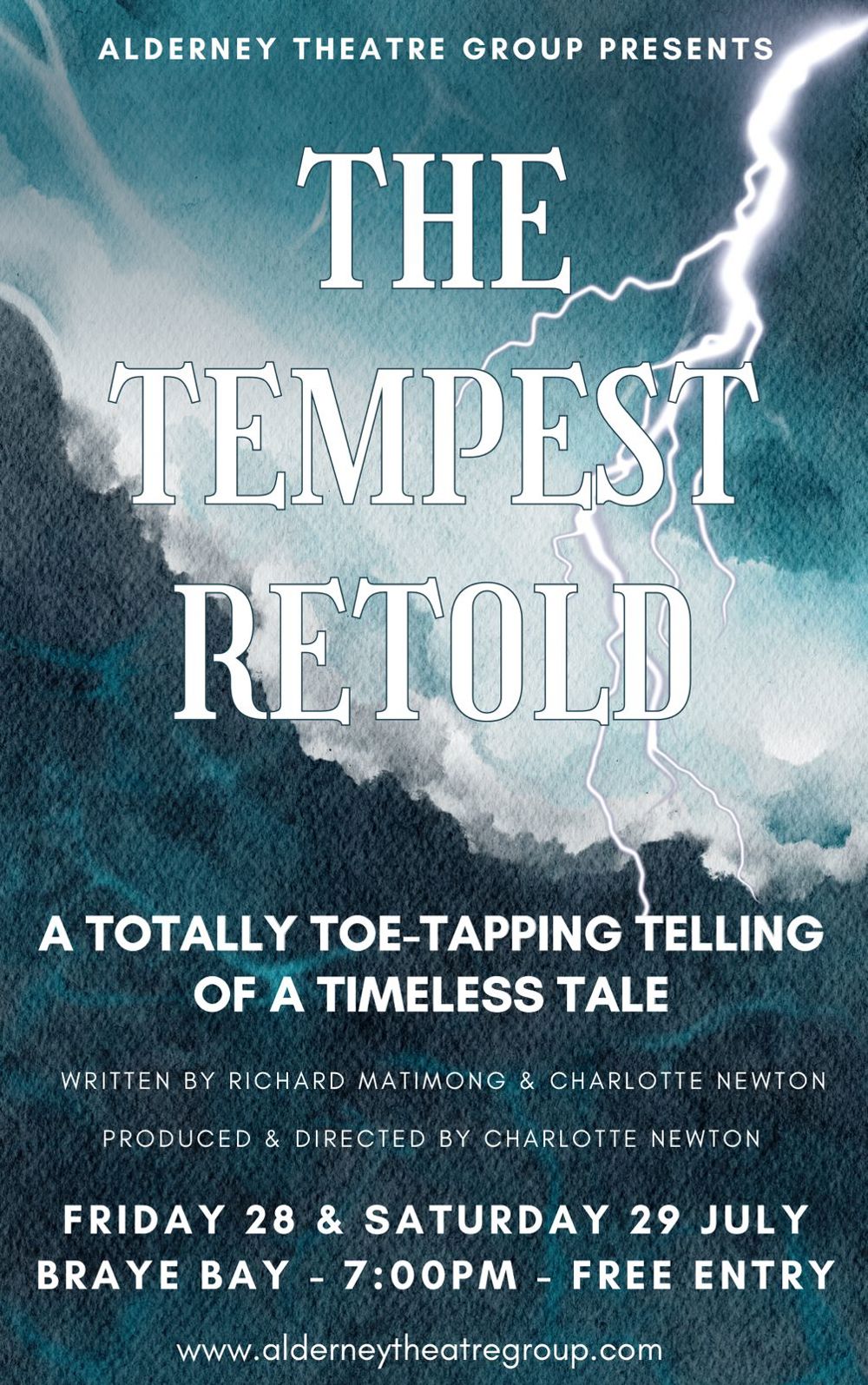 Poster for Alderney Theatre Group Presents: The Tempest Retold