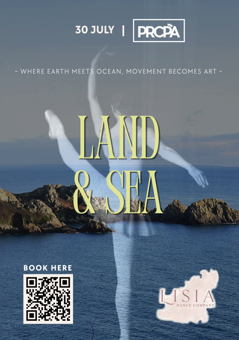 Poster for Lisia Dance Company presents: Land & Sea