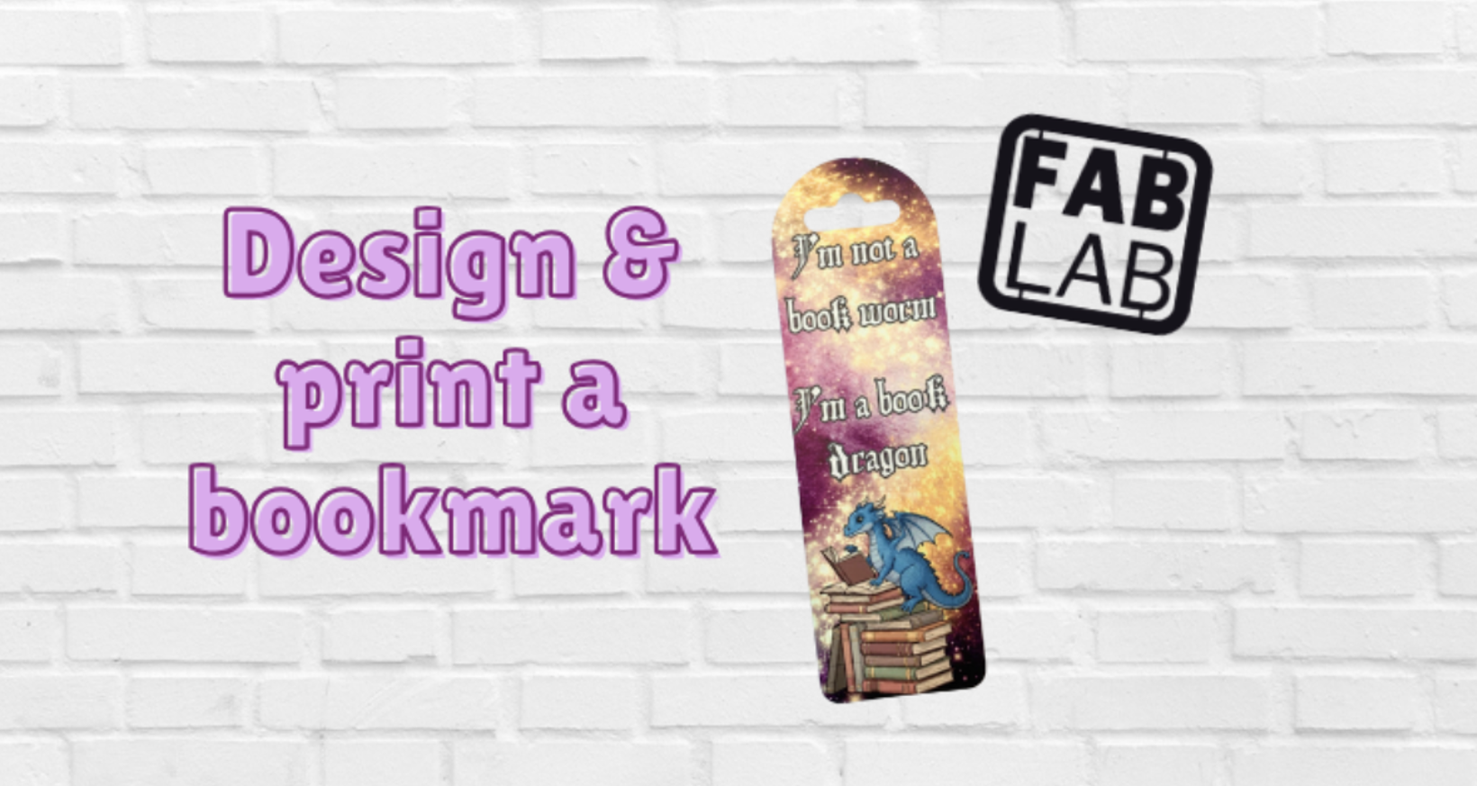 Intro to Sublimation Printing - Design & Print a Bookmark (aged 9-15)