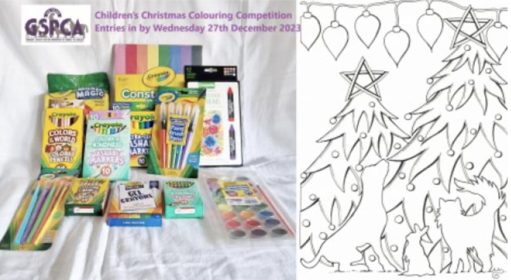 GSPCA Childrens Christmas Colouring Competition